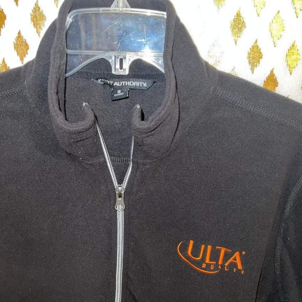 Ulta quarter zip sweater fleece black size S - Picture 2 of 3